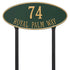 Madison Oval Estate Lawn Address Plaque