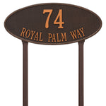 Madison Oval Estate Lawn Address Plaque