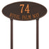 Madison Oval Estate Lawn Address Plaque
