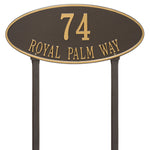 Madison Oval Estate Lawn Address Plaque