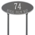 Madison Oval Estate Lawn Address Plaque