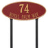 Madison Oval Estate Lawn Address Plaque