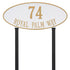 Madison Oval Estate Lawn Address Plaque