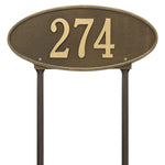 Madison Oval Standard Lawn Address Plaque