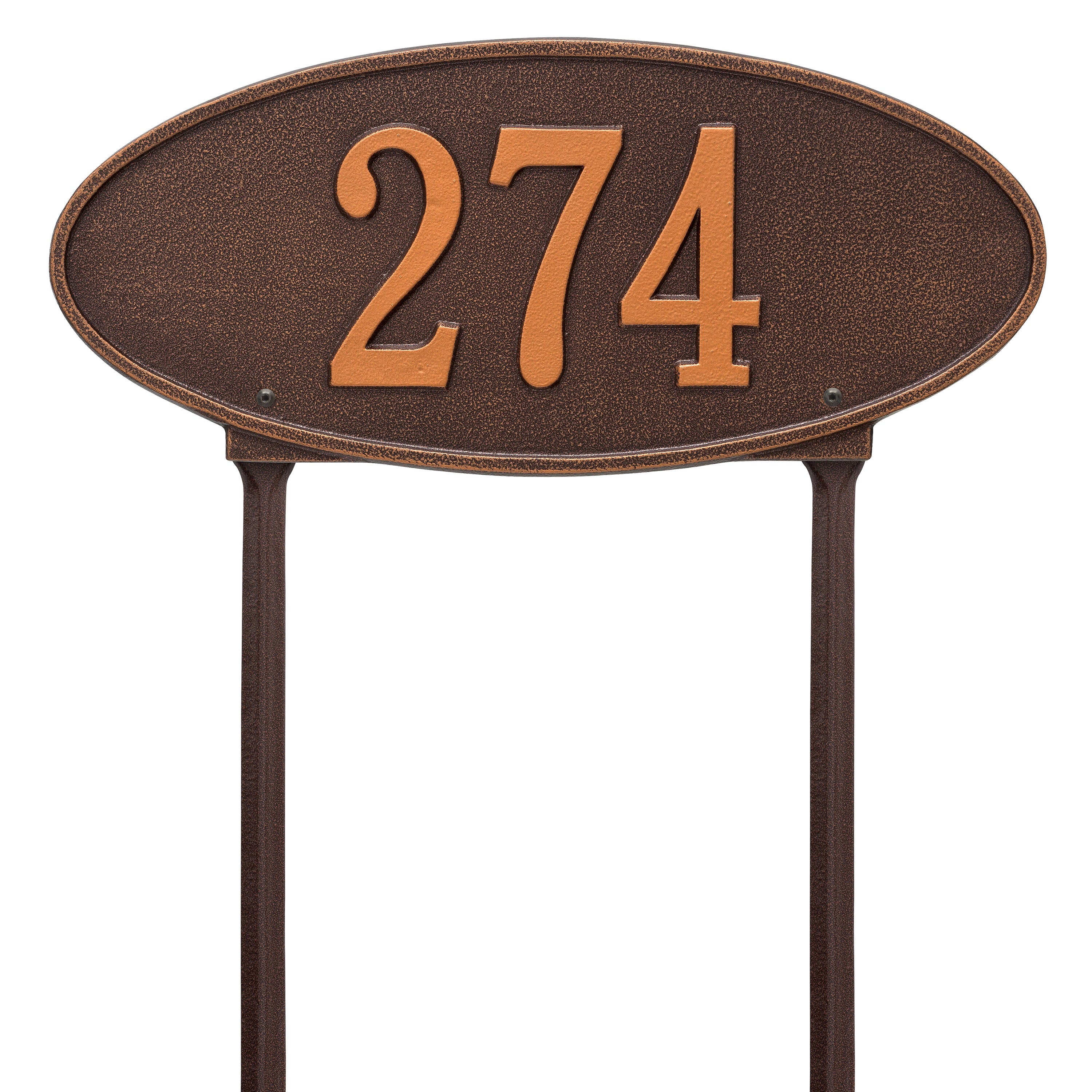 Madison Oval Standard Lawn Address Plaque