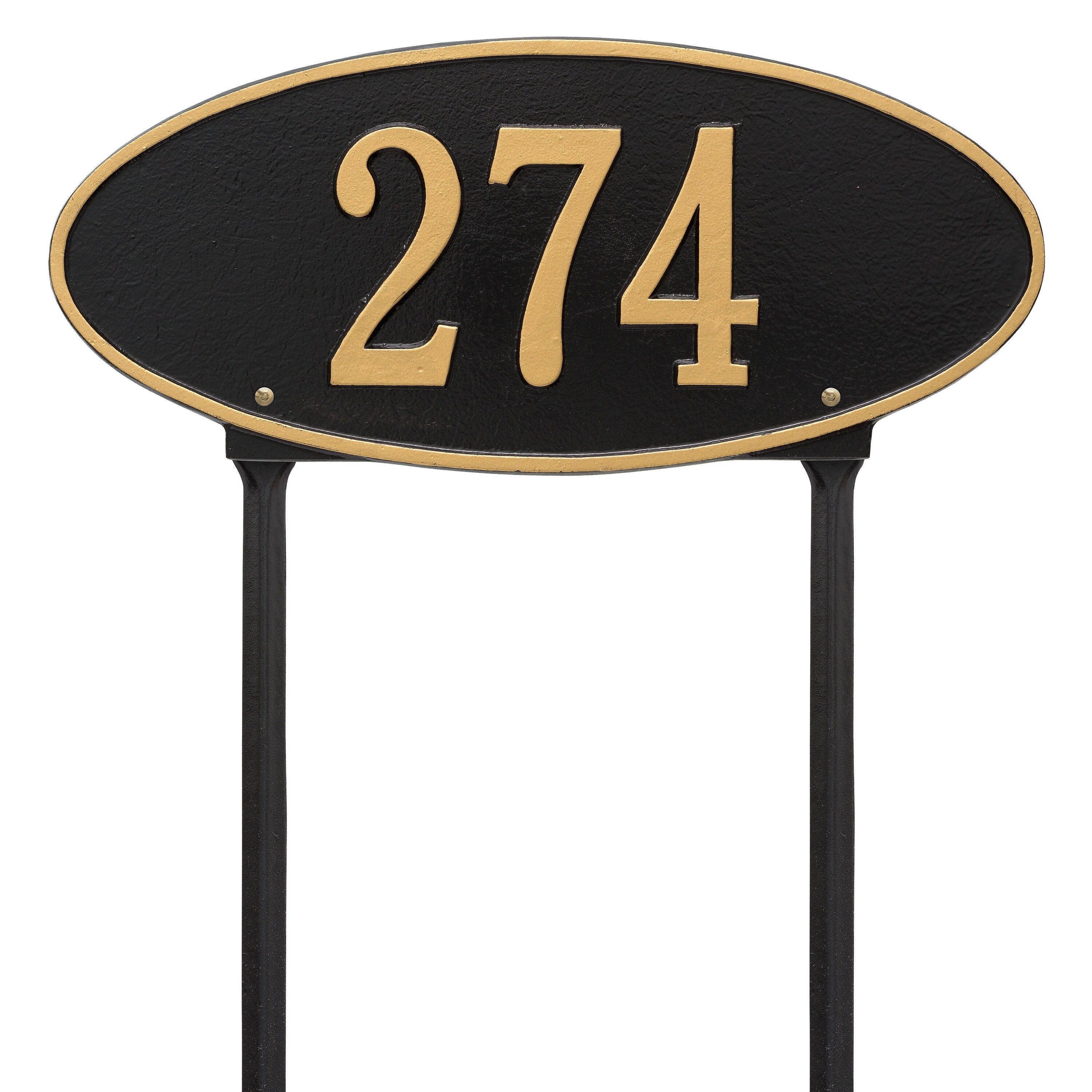 Madison Oval Standard Lawn Address Plaque