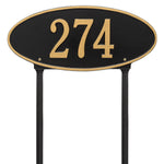 Madison Oval Standard Lawn Address Plaque