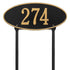 Madison Oval Standard Lawn Address Plaque