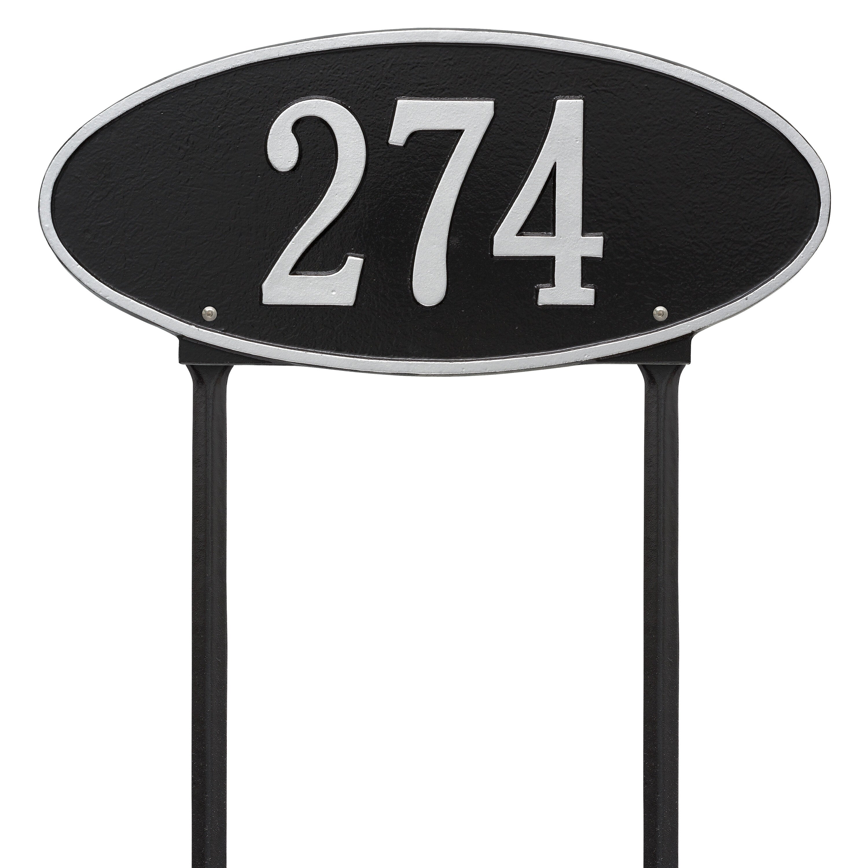 Madison Oval Standard Lawn Address Plaque