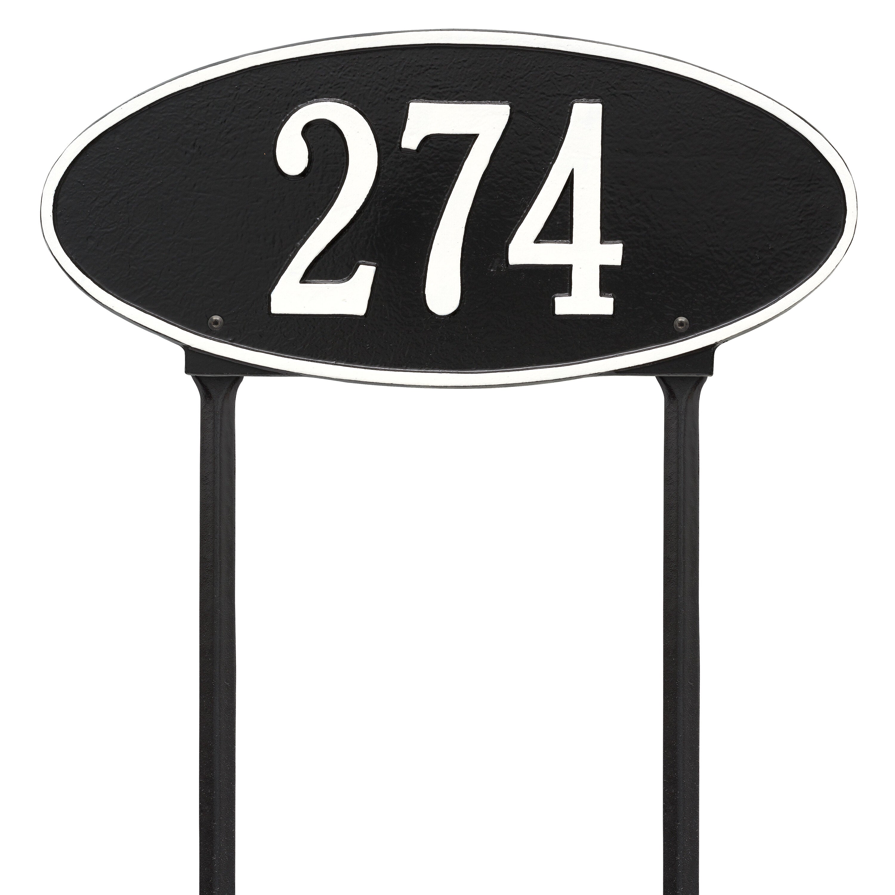 Madison Oval Standard Lawn Address Plaque