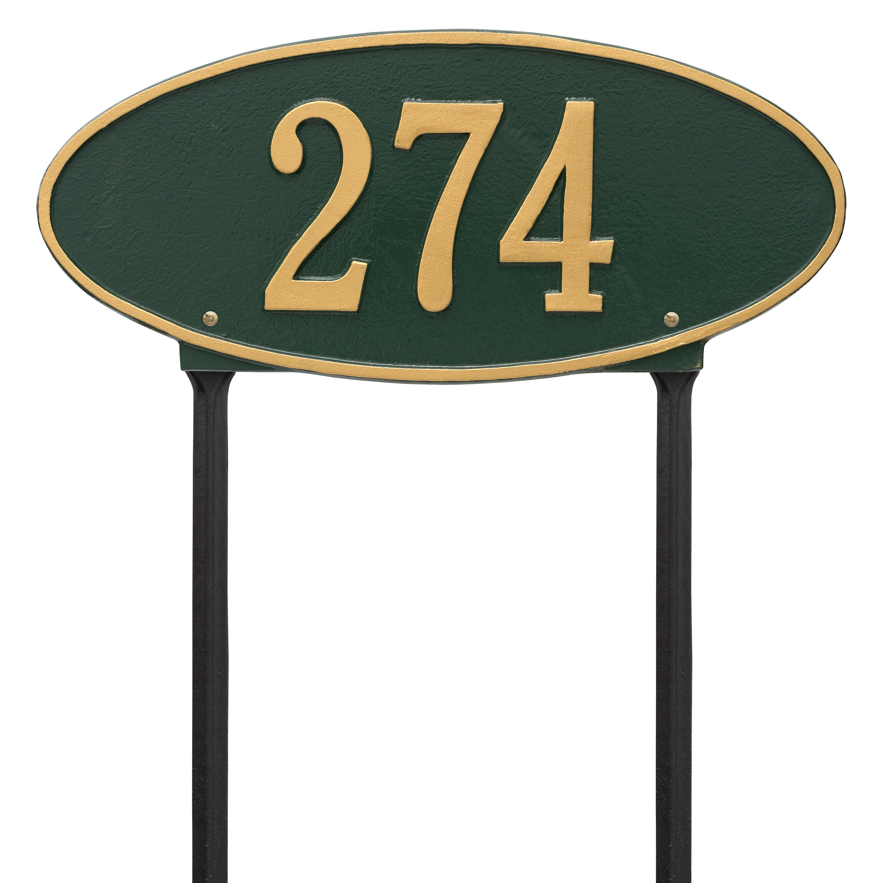 Madison Oval Standard Lawn Address Plaque