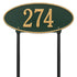 Madison Oval Standard Lawn Address Plaque