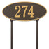 Madison Oval Standard Lawn Address Plaque