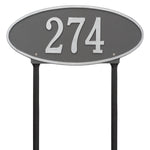 Madison Oval Standard Lawn Address Plaque