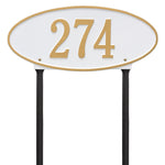 Madison Oval Standard Lawn Address Plaque