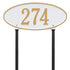 Madison Oval Standard Lawn Address Plaque