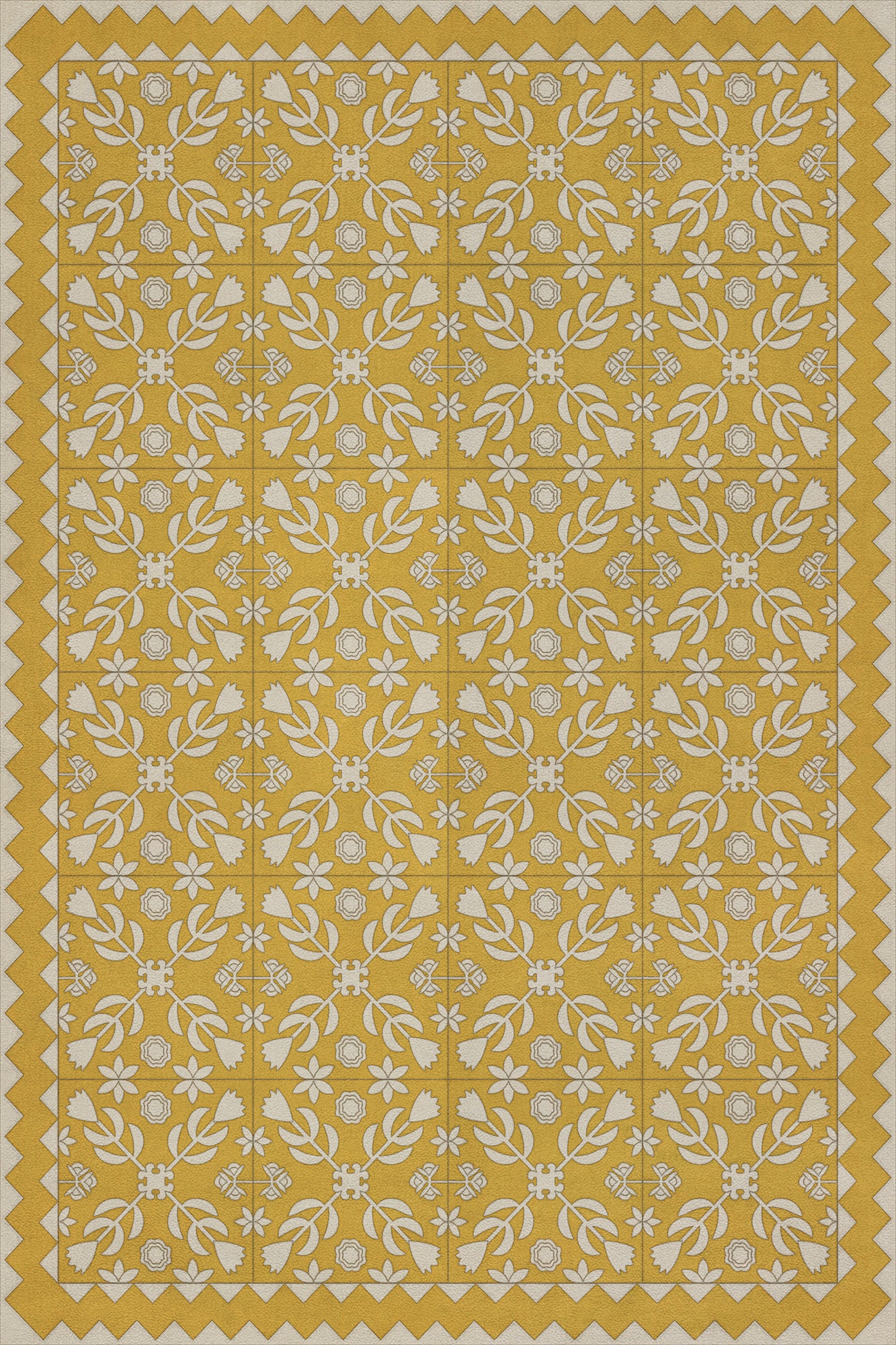 Folk Art Museum - Floral Quilt - Autumn Moonlight
