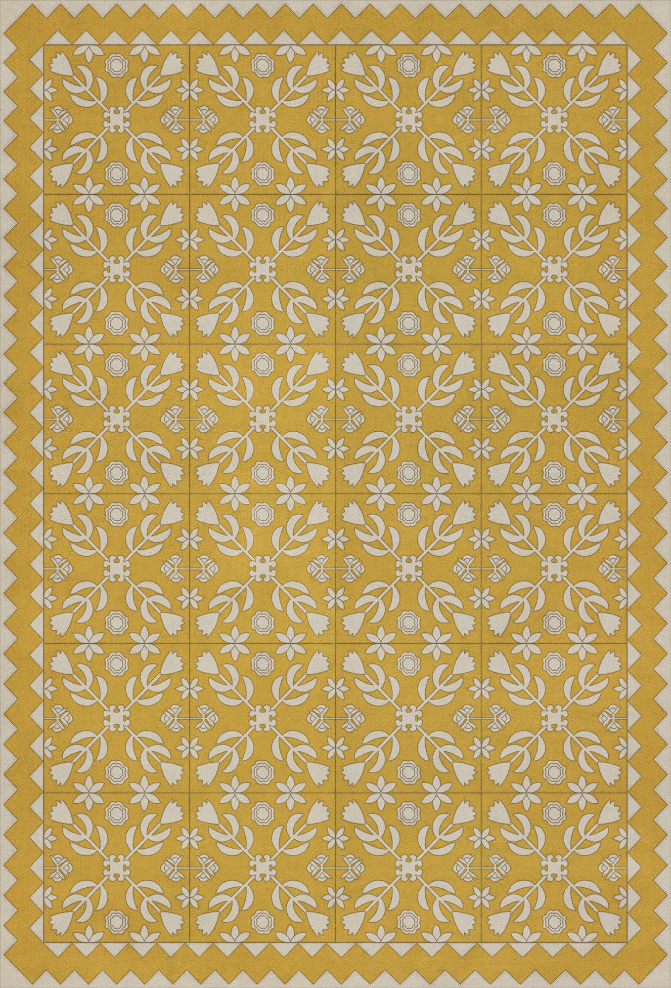 Folk Art Museum - Floral Quilt - Autumn Moonlight