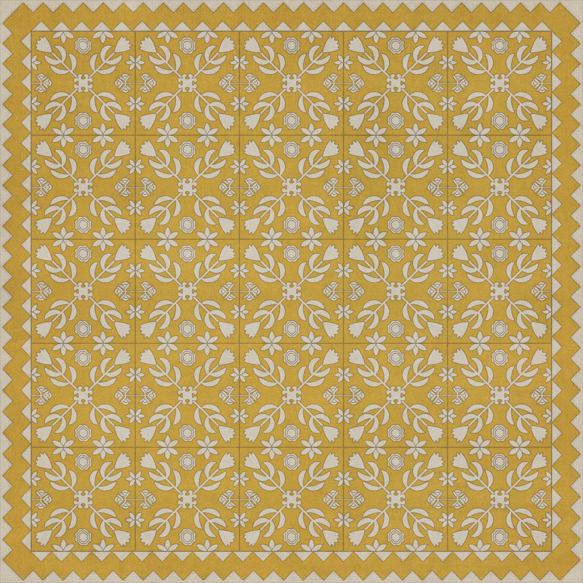 Folk Art Museum - Floral Quilt - Autumn Moonlight