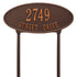 Madison Oval Standard Lawn Address Plaque
