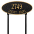 Madison Oval Standard Lawn Address Plaque