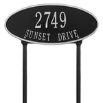 Madison Oval Standard Lawn Address Plaque