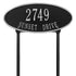 Madison Oval Standard Lawn Address Plaque
