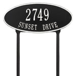 Madison Oval Standard Lawn Address Plaque