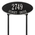 Madison Oval Standard Lawn Address Plaque