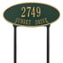 Madison Oval Standard Lawn Address Plaque