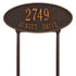 Madison Oval Standard Lawn Address Plaque