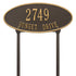 Madison Oval Standard Lawn Address Plaque