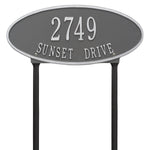 Madison Oval Standard Lawn Address Plaque