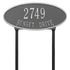 Madison Oval Standard Lawn Address Plaque