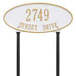 Madison Oval Standard Lawn Address Plaque