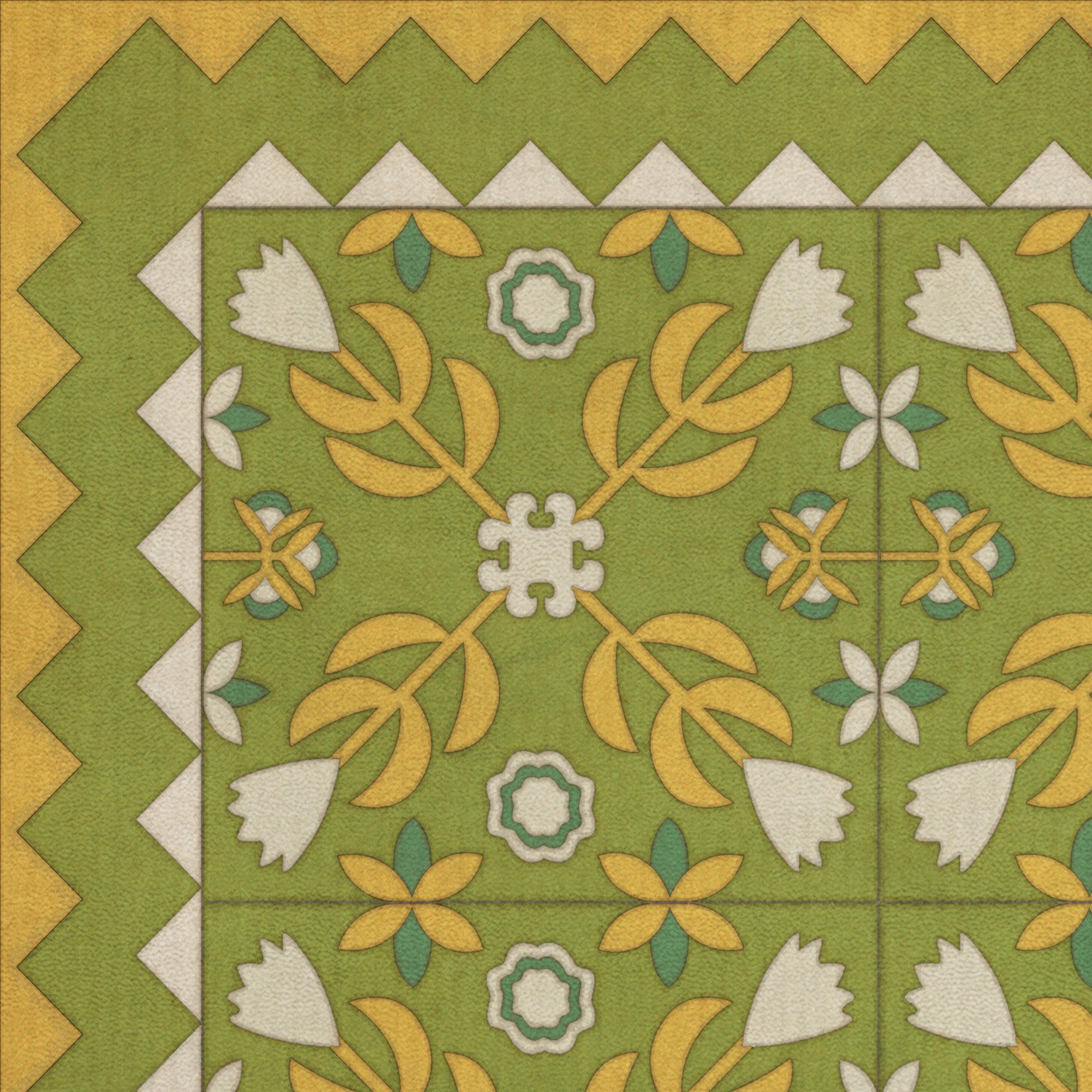 Folk Art Museum - Floral Quilt - First Day Of Spring