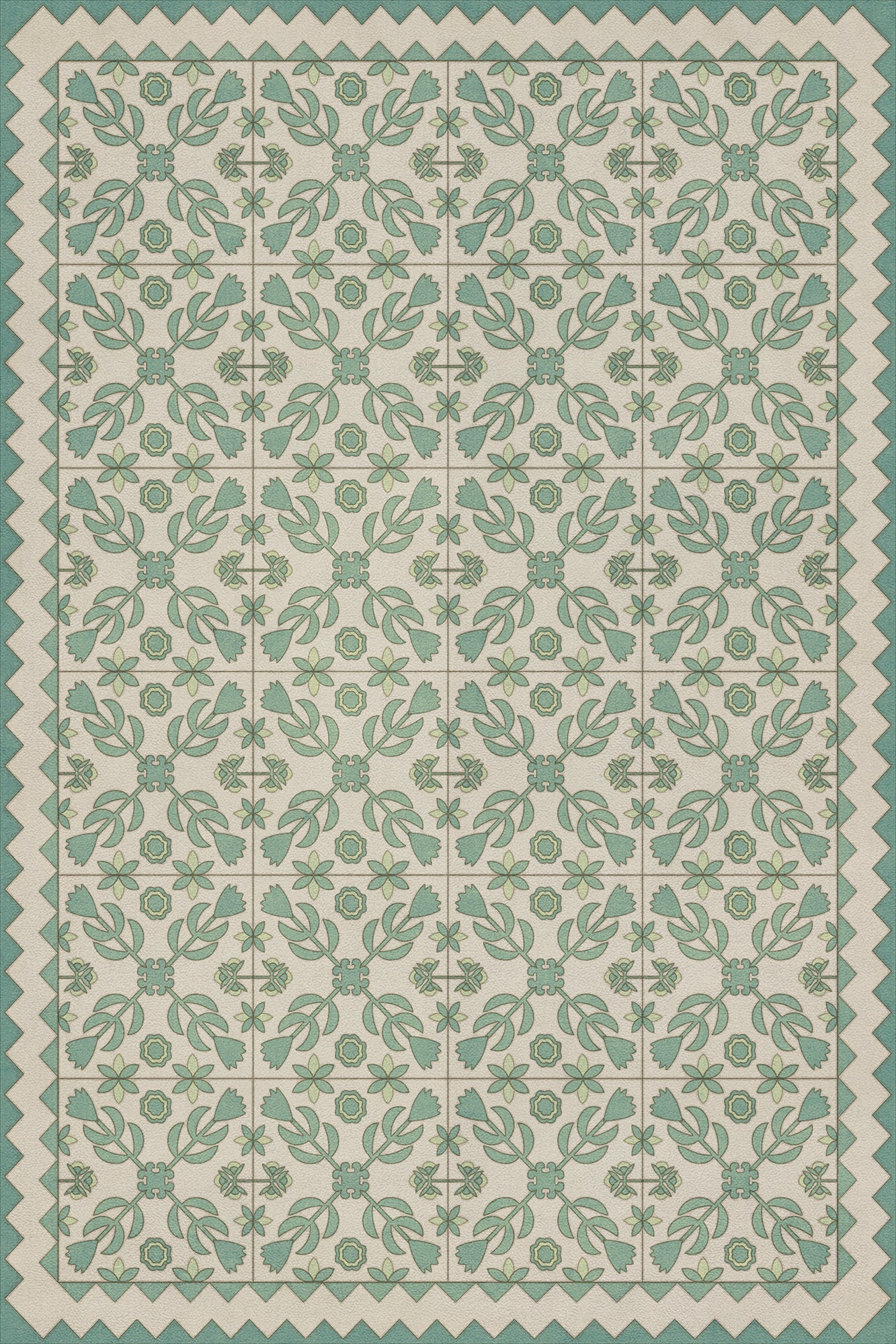 Folk Art Museum - Floral Quilt - First Snow