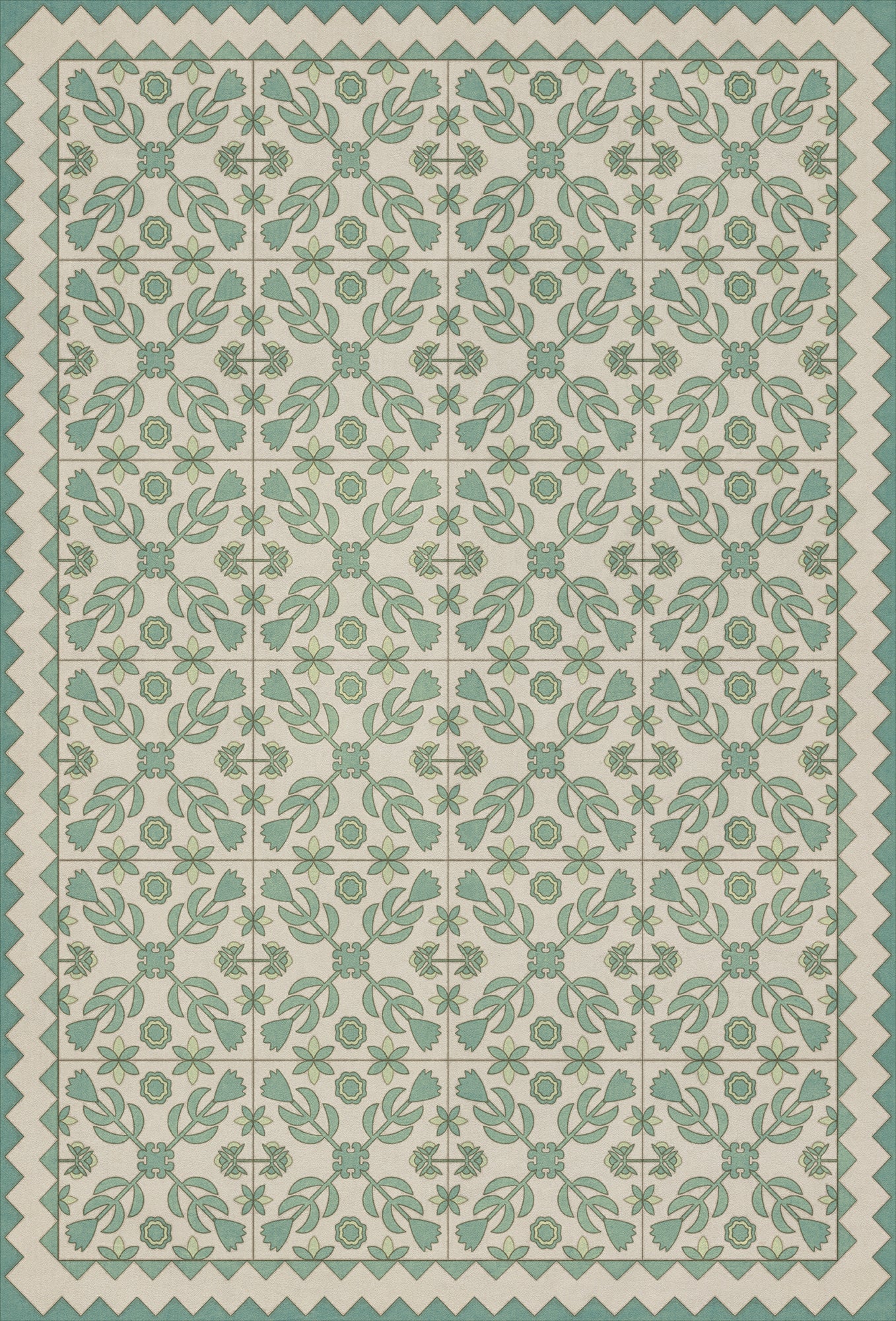 Folk Art Museum - Floral Quilt - First Snow