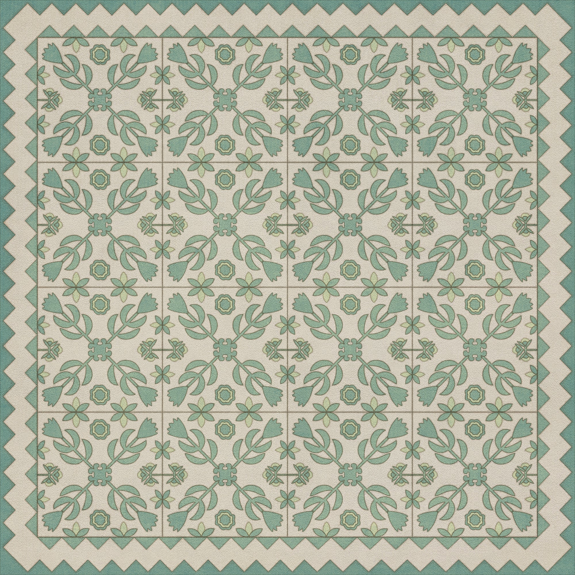 Folk Art Museum - Floral Quilt - First Snow