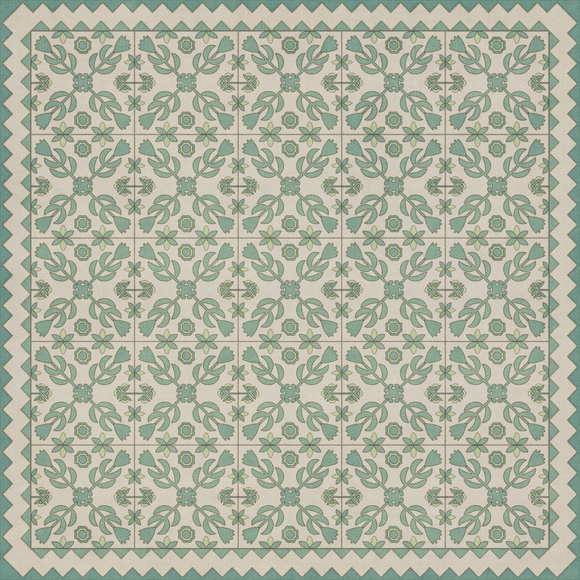 Folk Art Museum - Floral Quilt - First Snow