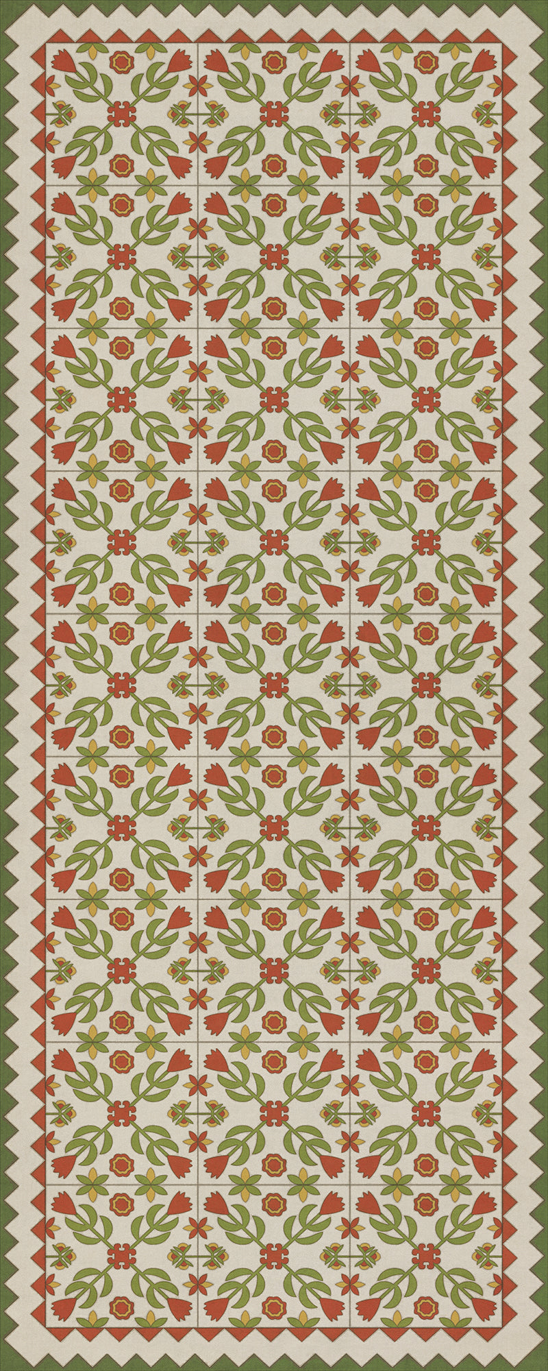 Folk Art Museum - Floral Quilt - Flowers In The Mirror