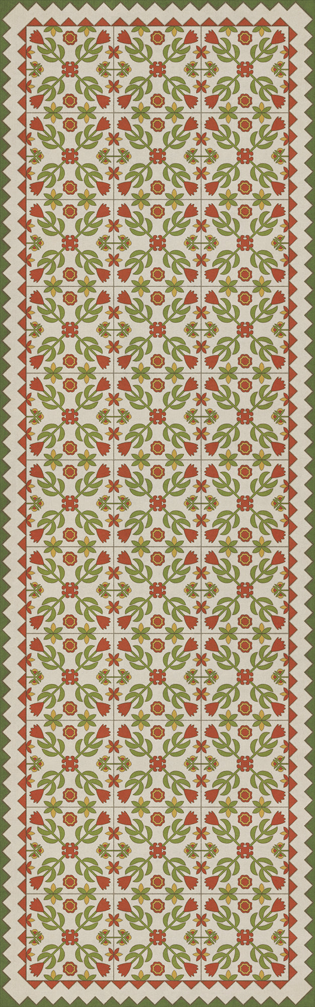 Folk Art Museum - Floral Quilt - Flowers In The Mirror