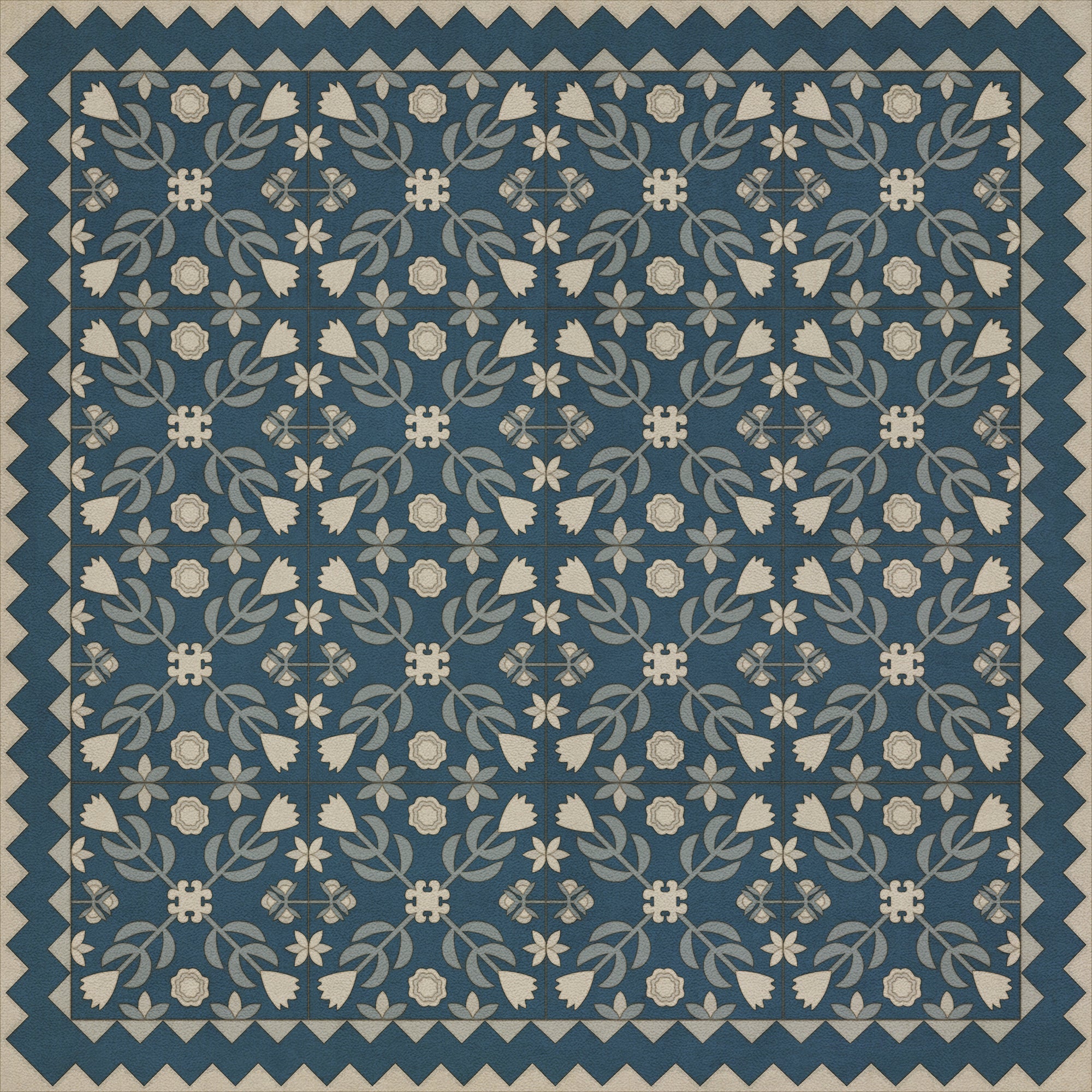Folk Art Museum - Floral Quilt - Spring Rain