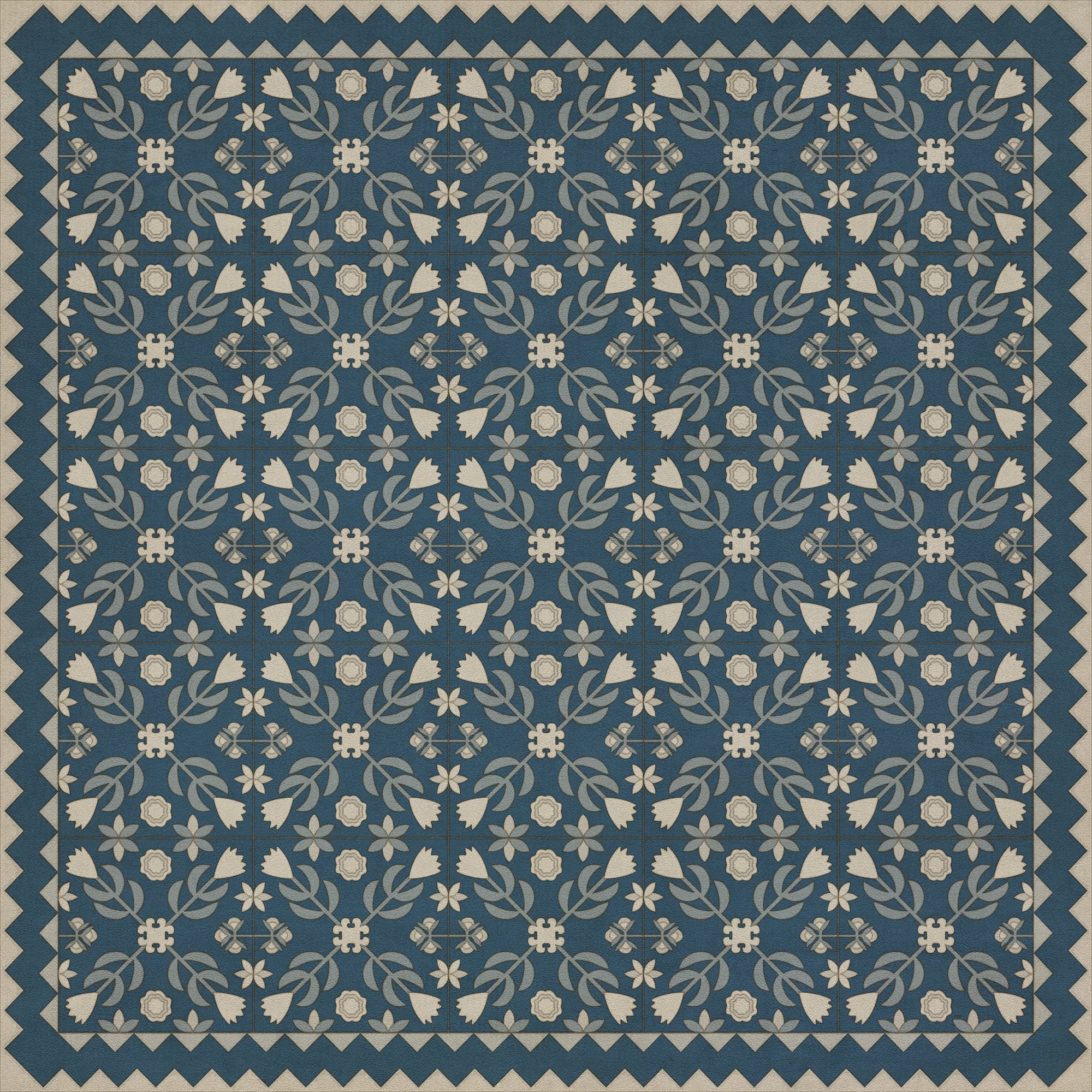 Folk Art Museum - Floral Quilt - Spring Rain
