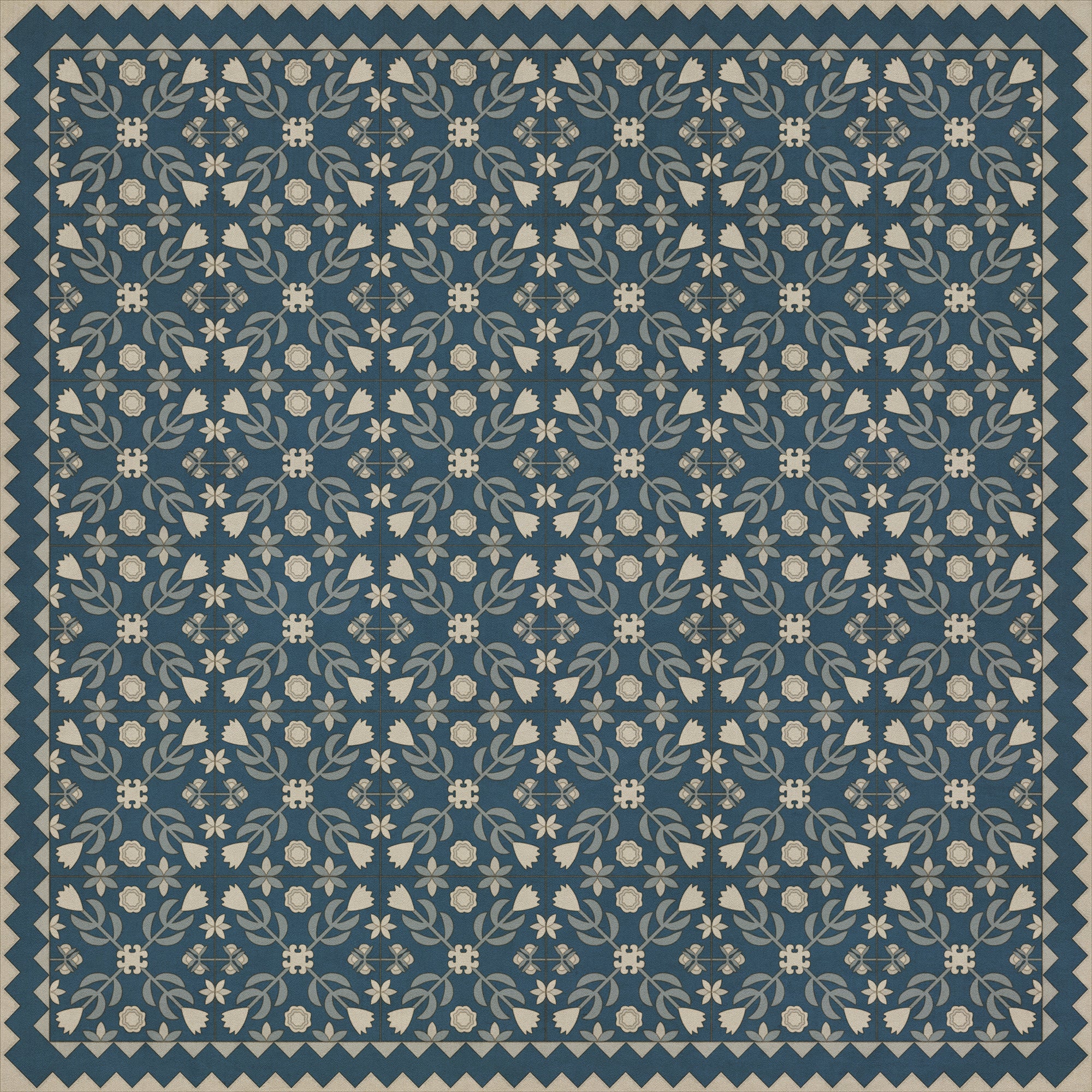 Folk Art Museum - Floral Quilt - Spring Rain