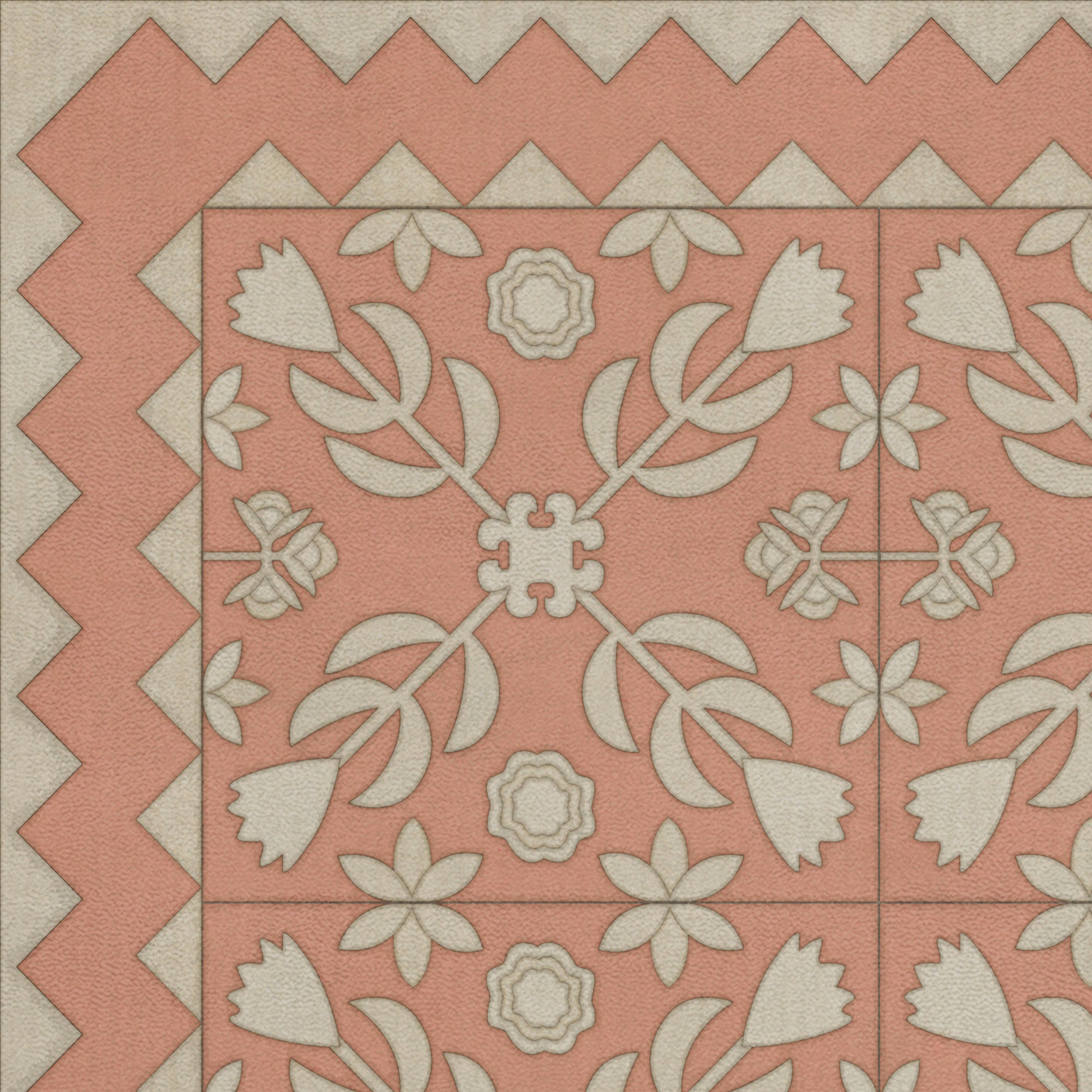 Folk Art Museum - Floral Quilt - The Portrait Of A Lady