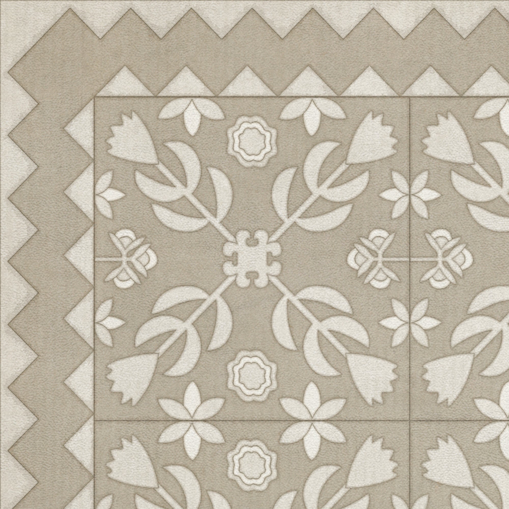 Folk Art Museum - Floral Quilt - The Woman In White