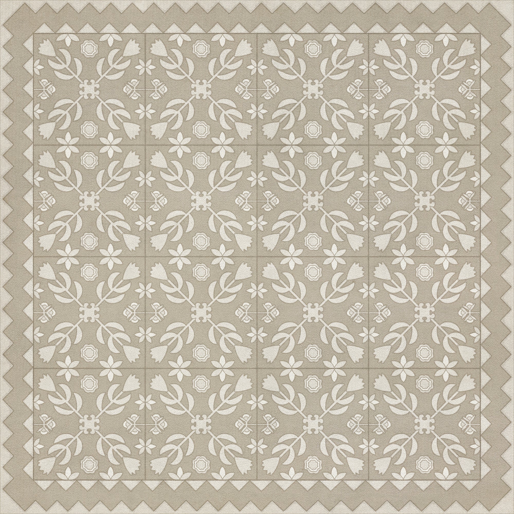 Folk Art Museum - Floral Quilt - The Woman In White