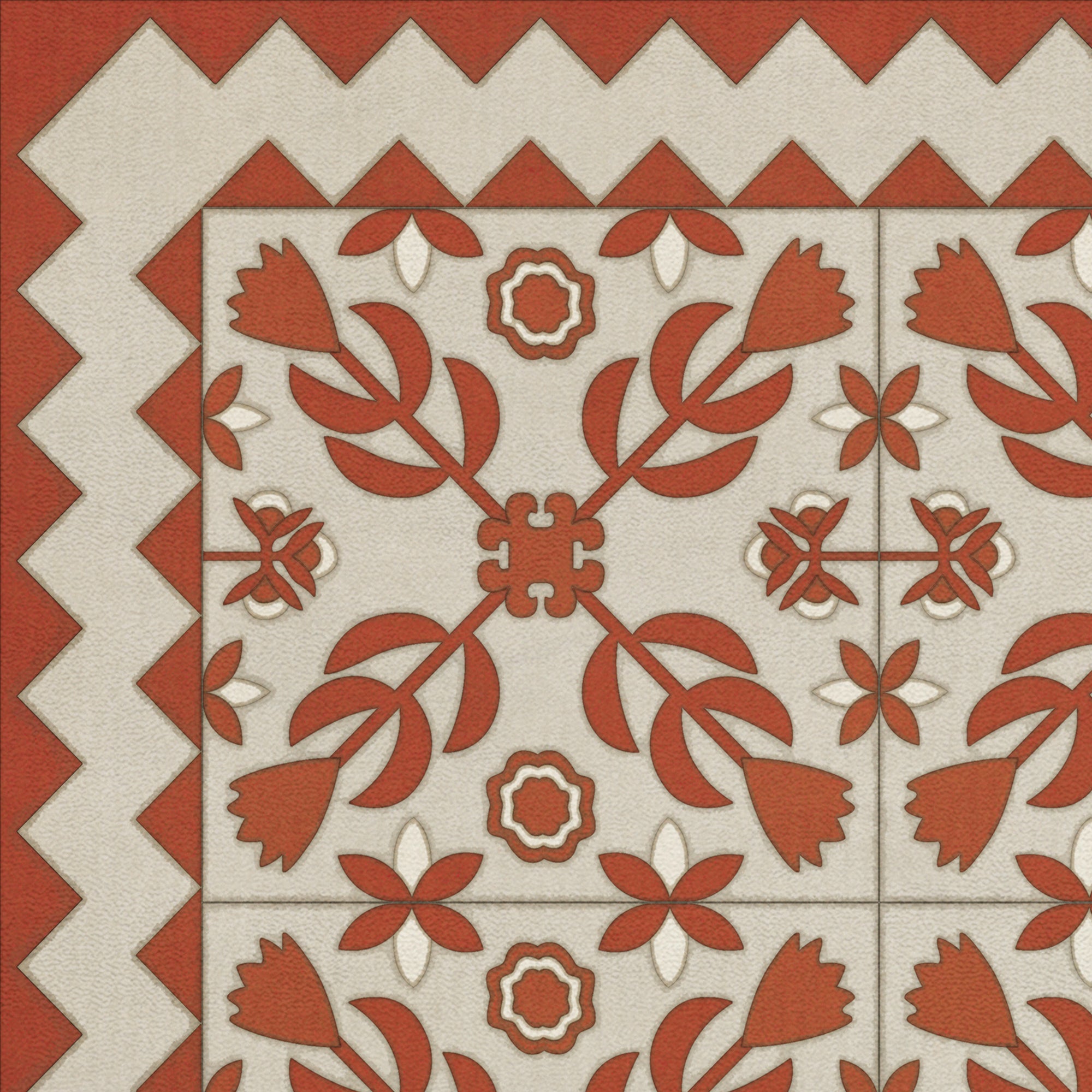 Folk Art Museum - Floral Quilt - This Old Village