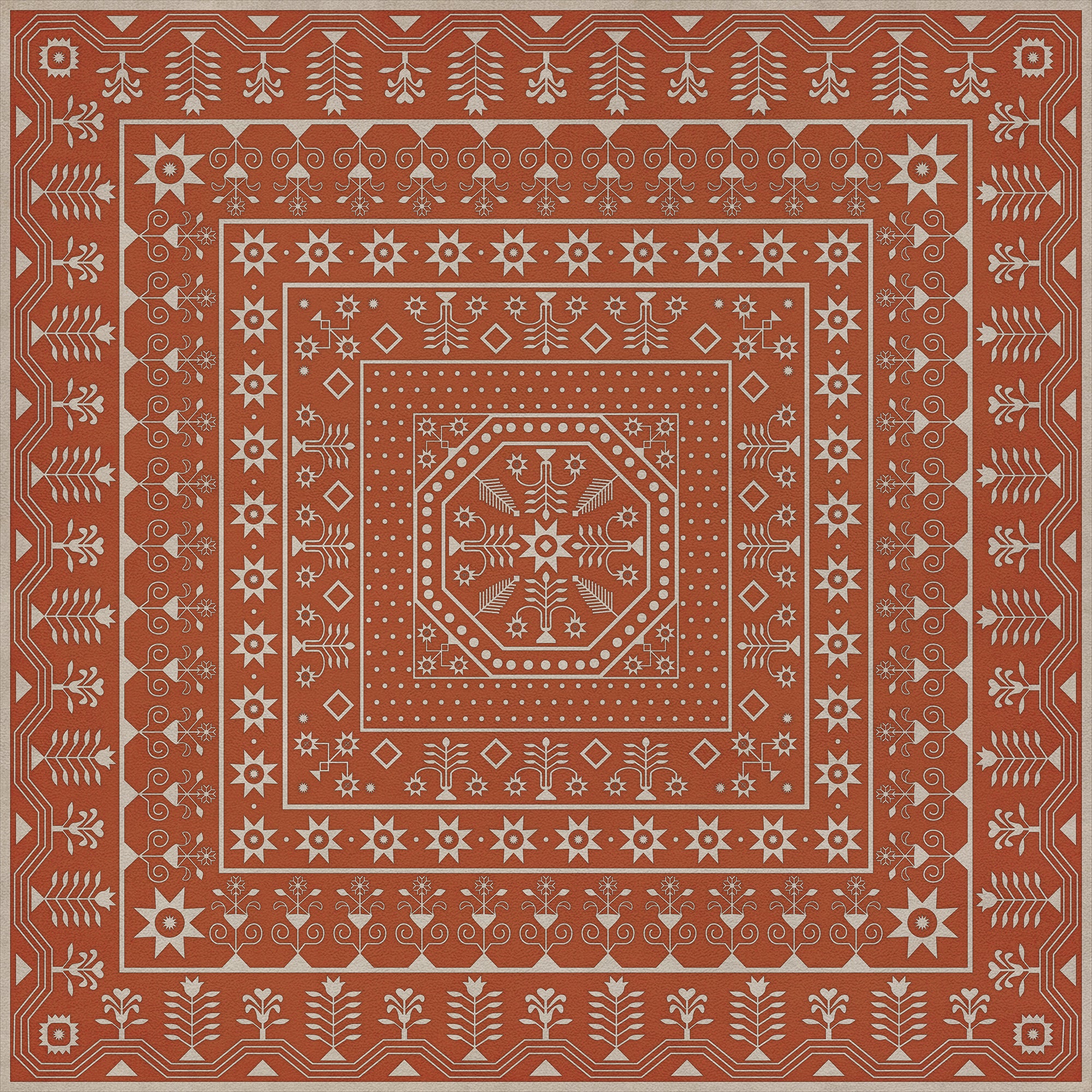 Folk Art Museum - Embroidery - The Sanguine Sunrise